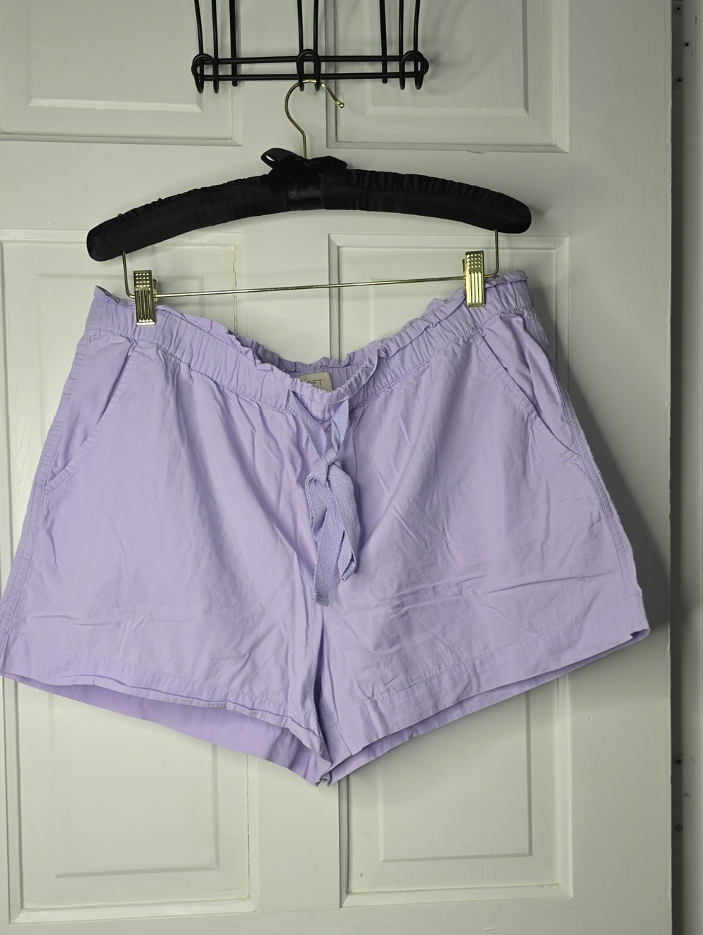 LOFT Lavender Drawstring Athletic Shorts